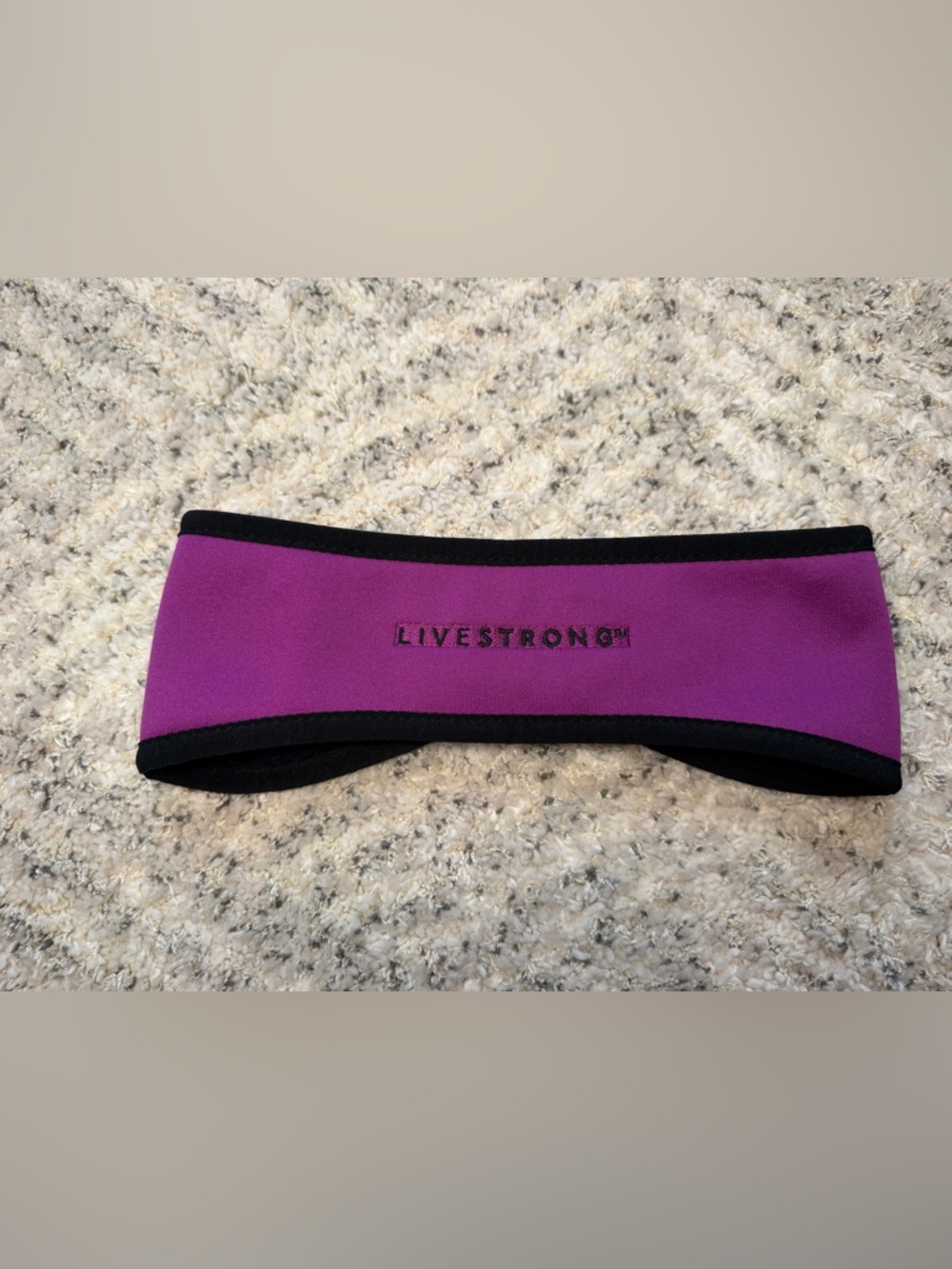 LIVESTRONG Purple & Black Headband